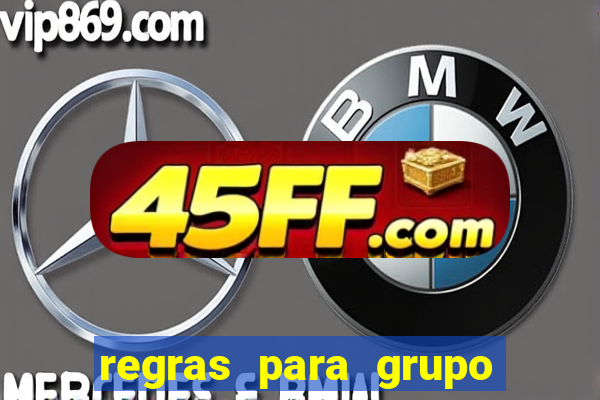 regras para grupo de futebol no whatsapp